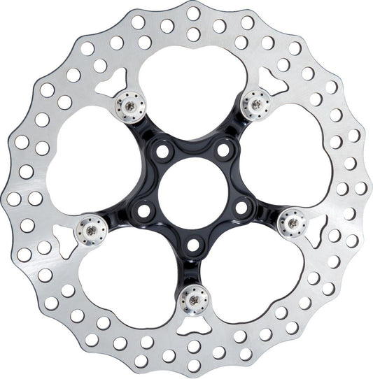 Arlen Ness Spider Rotor Black 320mm Brake Rotor For Harley Davidson FLHX 2023-2024 300-108