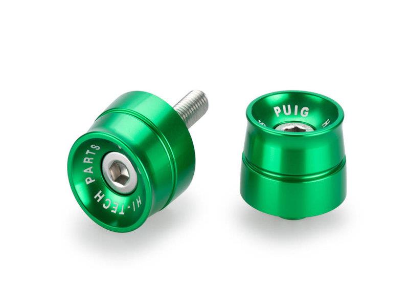 PUIG Speed Bar Ends Green for Yamaha MT-09 Tracer 15-17 21033V