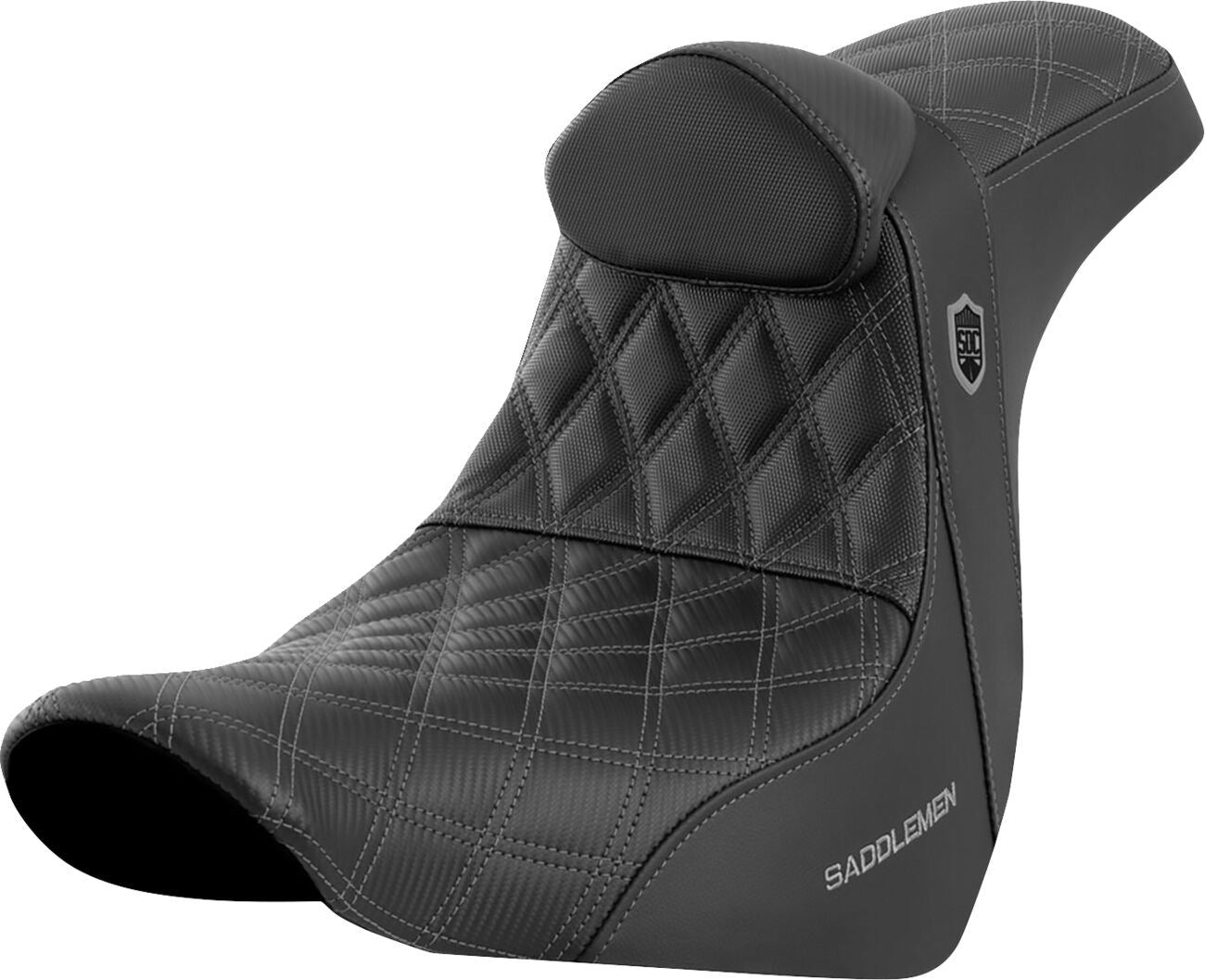 Saddlemen Pro Series SDC Performance Grip Saddlehyde Seat Without Backrest For Harley Davidson FLSB 1750 ABS 18-20 SC81829GRERT