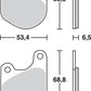 Trw All Round Sintered Metal Brake Pads For Harley XLH 1000 1974-1985 MCB511