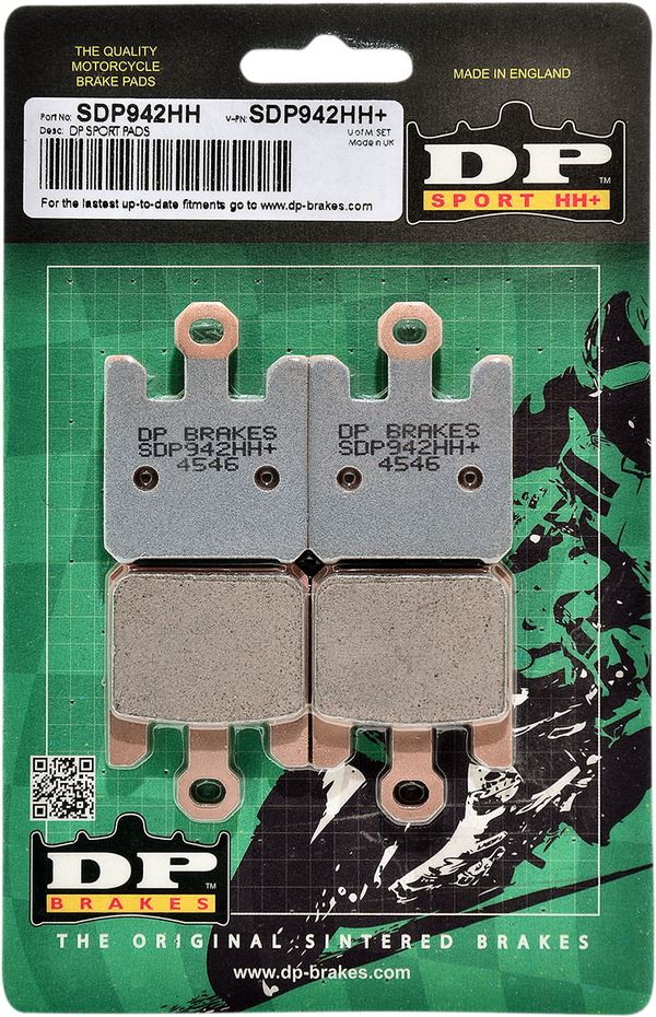 Dp Brakes SDP Sport HH+ Sintered Brake Pads For Kawasaki VN 1600 03-08 SDP942HH+
