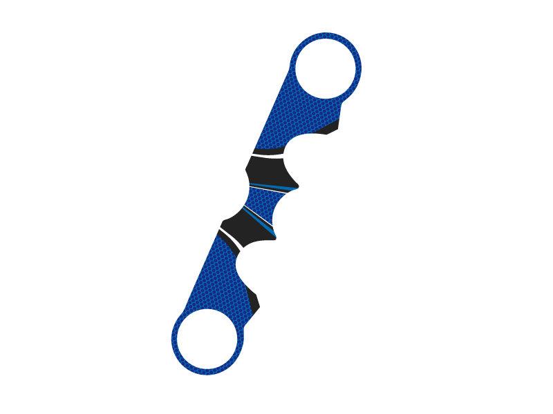 PUIG Radikal Yoke Protector Blue for Suzuki GSX 650 F 08-16 6917A