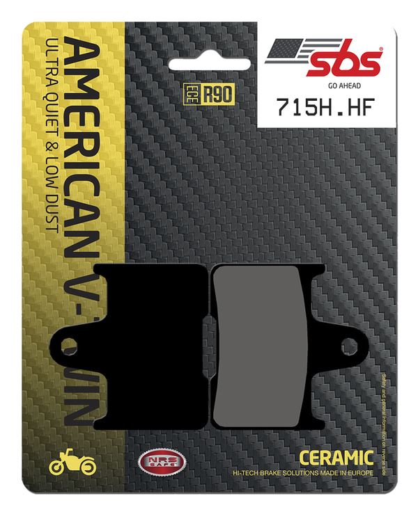 Sbs HHF Street Ceramic Organic Brake Pads For Harley XL 1200 X 2014-2022 715H.HF