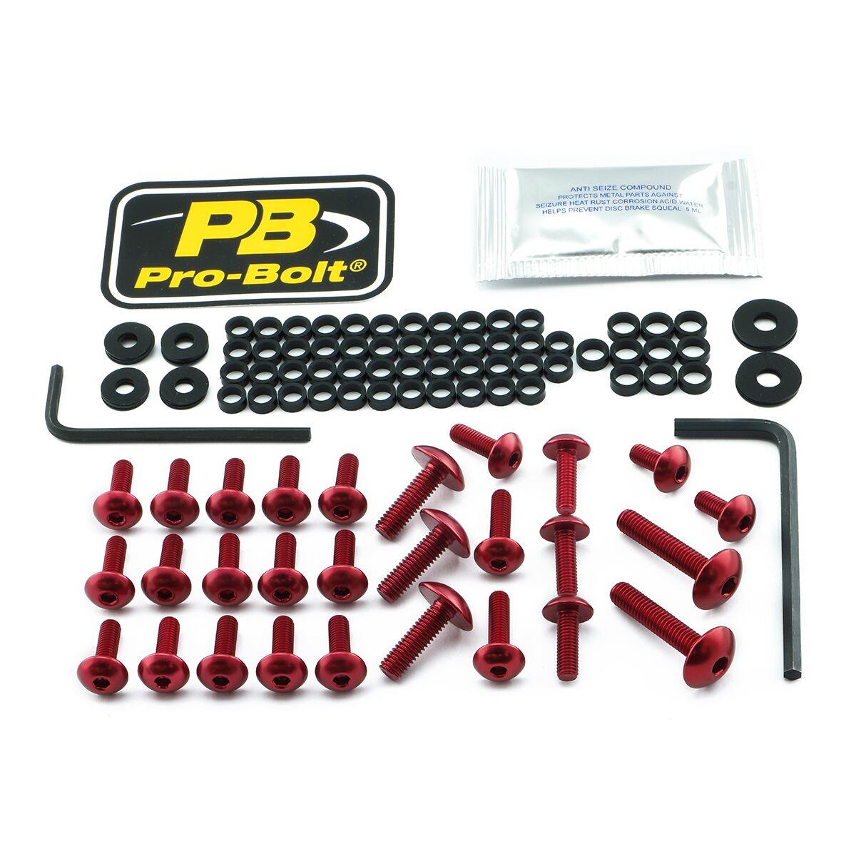 Pro Bolt Aluminium Fairing Bolt Kit For Kawasaki Ninja 650 2017-2026 FKA420R