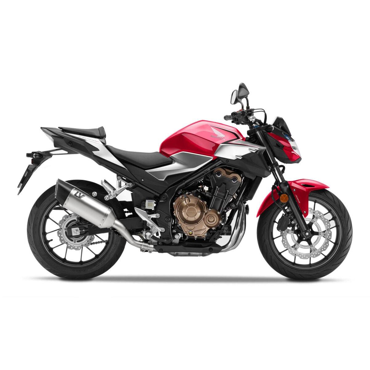 LEOVINCE LV-14R Stainless Steel Slip-On Muffler for HONDA CB/CBR 500 19-26 15634