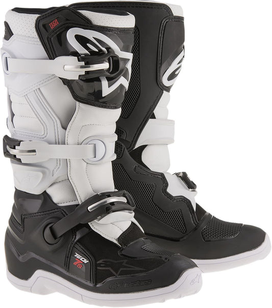 Alpinestars Youth Tech 7s Boots Black White