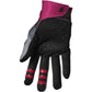 THOR Assist React MX Motorcross Gloves Gray/Purple 2023 Model