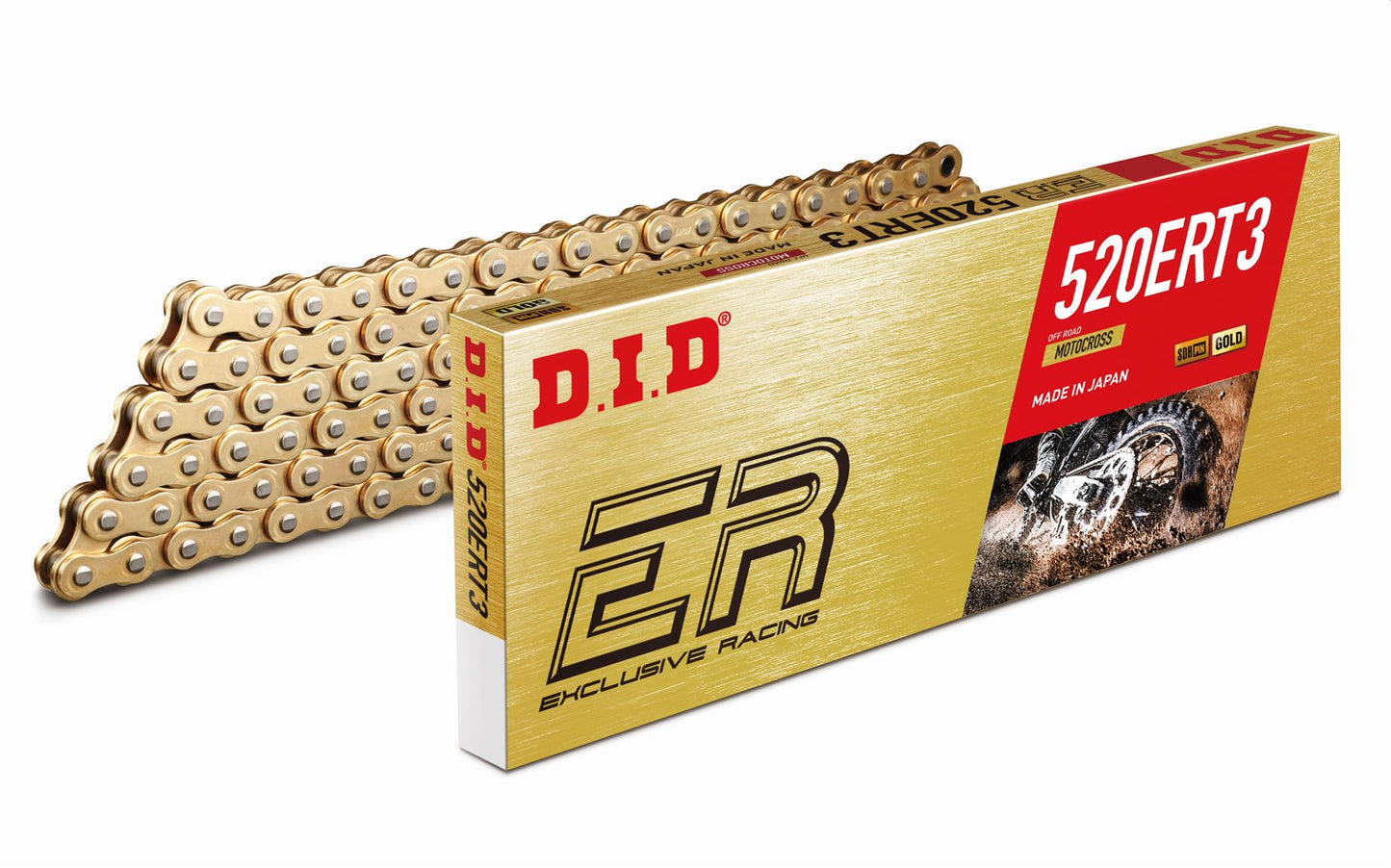 DID Drive Chain 520 ERT3 Gold Clip ERT3 Series 118 L 4525516906401