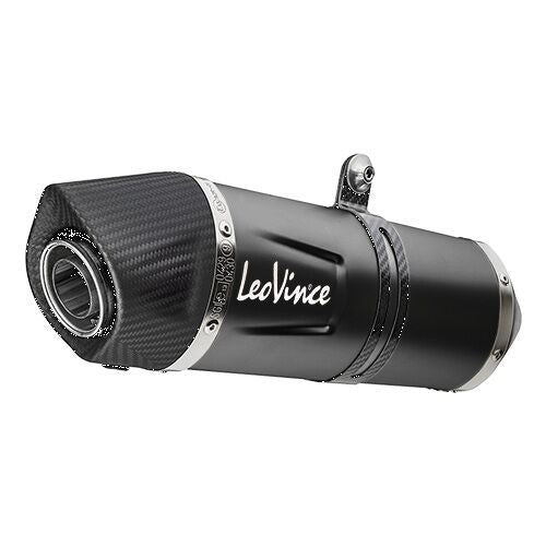 Leovince Muffler Lv One Evo For Moto Guzzi V85 850 TT 18-24 Black Steel 14454eb