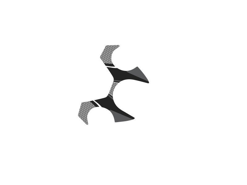 PUIG Radikal Yoke Protector Grey for Yamaha XJ6/Diversion/F/SP 09-16 6910U