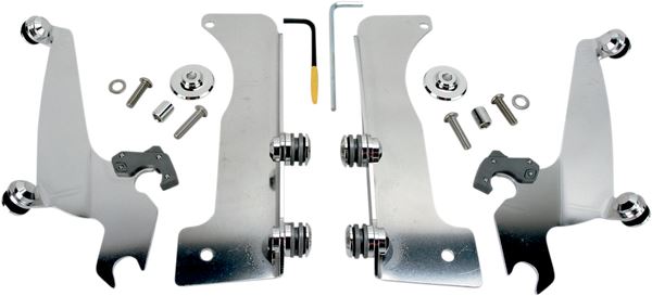 MEMPHIS SHADES Windshield Mounting Kit Silver Complete MEK1950