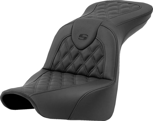 Saddlemen Roadsofa Lattice Stitch Seat Black For HD FXLRS 1923 18-24 818-29-182