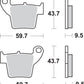Sbs SI Offroad Sintered Brake Pads For Honda CRF 150 R 2002-2026 Set of 2 777SI
