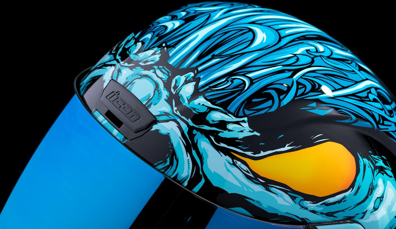 Icon Street Helmet Airform Mips Manik'rr Lt Blue 24 Model
