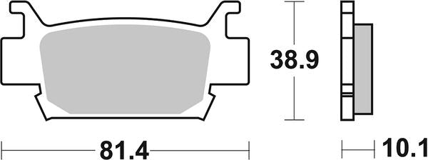 Sbs SI Offroad Sintered Brake Pads For Honda TRX 680 FA 2005-2015 Set of 2 829SI