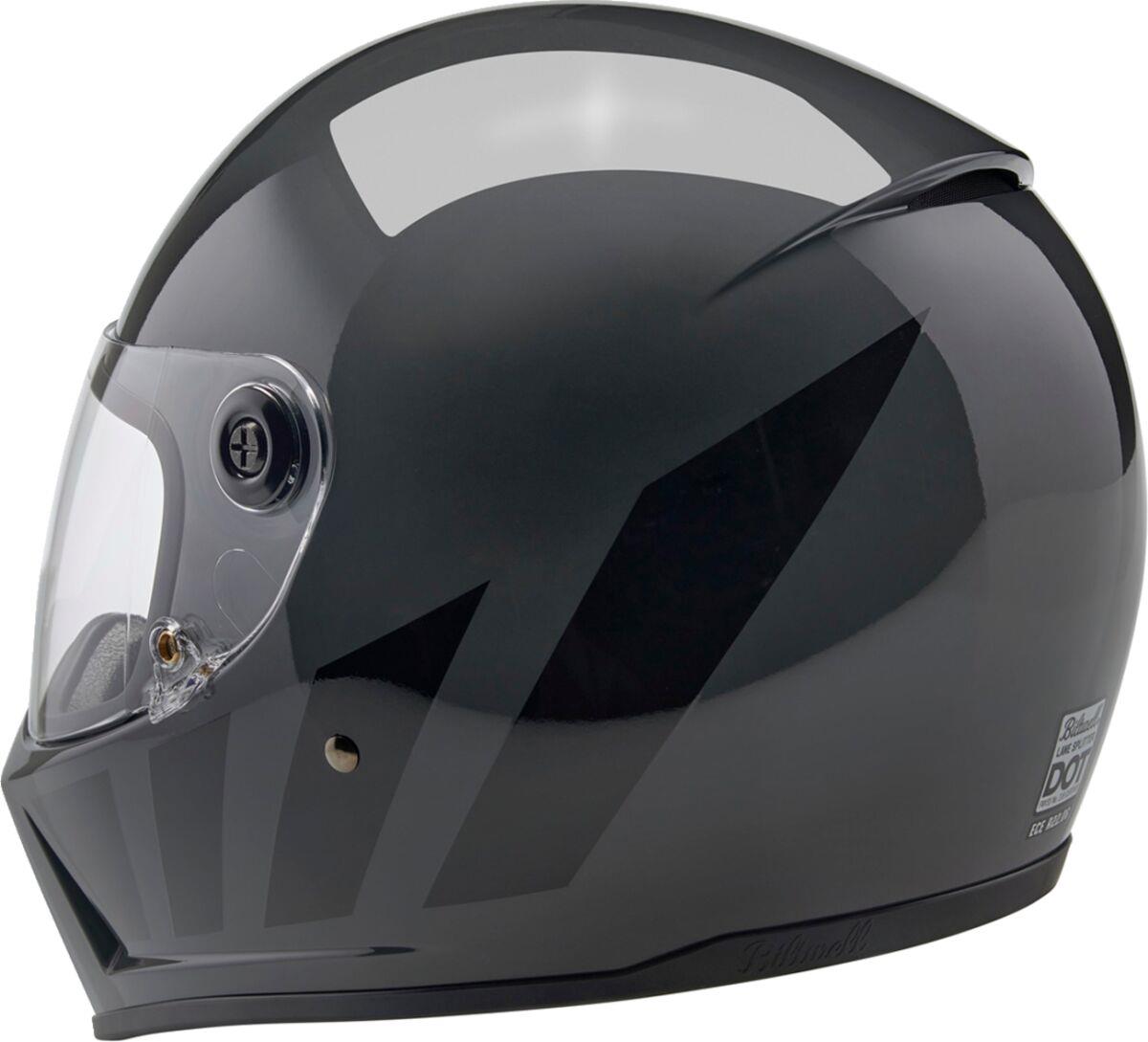 BILTWELL Lane Splitter Gray Motorcycle Helmet