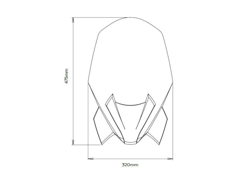 PUIG New Generation Touring Screen Clear for BMW F900 R 20-24 20362W