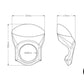 PUIG Semi Fairing 195mmm Carbon Look Universal 9231C