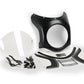 Puig Retro Carbon Look Semi Fairing And Screen 195mm Clear 6401W