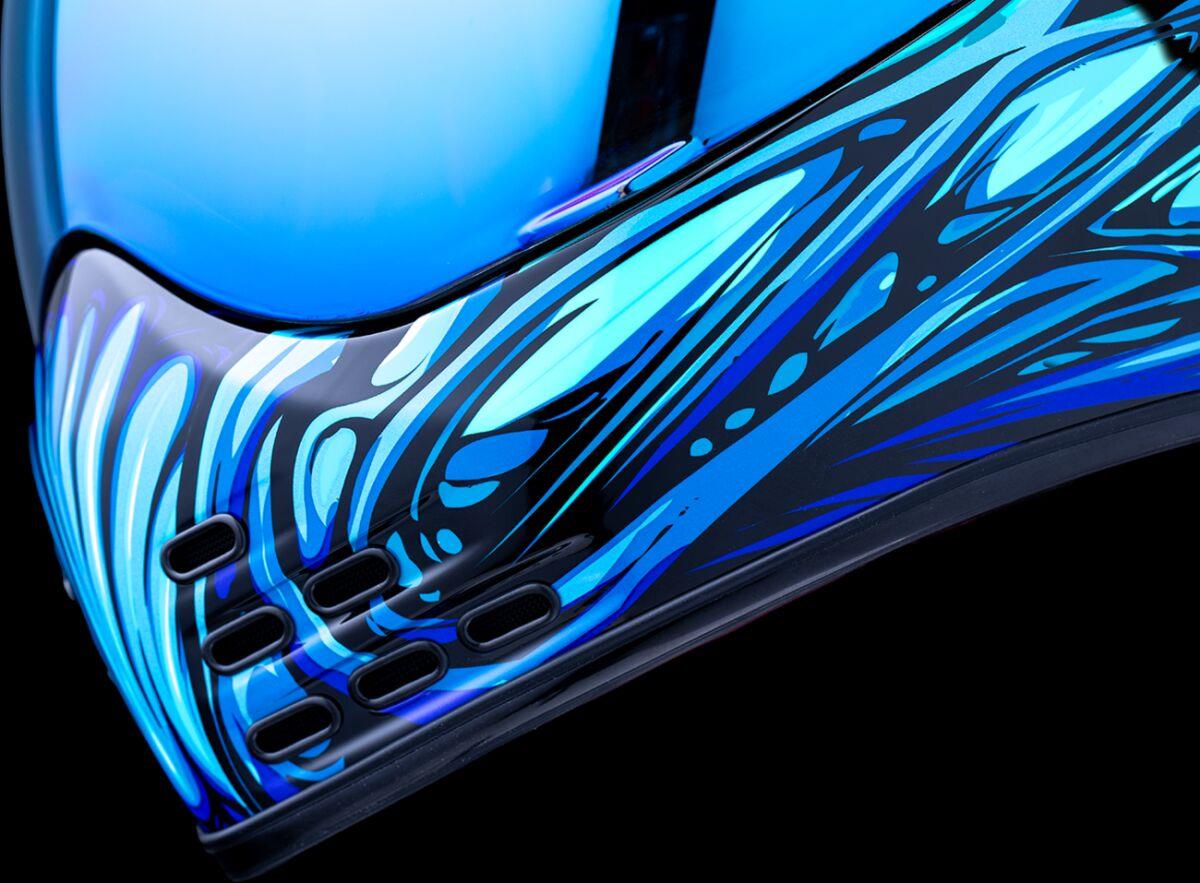 ICON Domain™ Blue Motorcycle Helmet