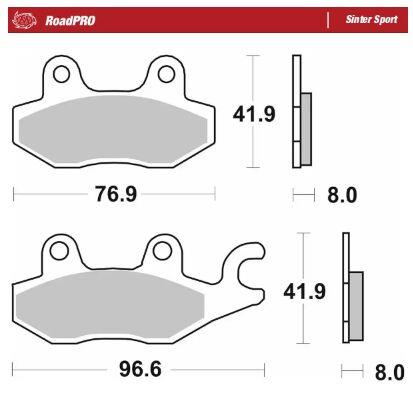 Moto-Master RoadPro Sinter Sport For Kawasaki Ninja E-1 1992-2026 402905