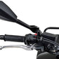 Daytona Black Side View Right/Left Stem Set ECE-Approved Aluminum ABS Mirror 80720