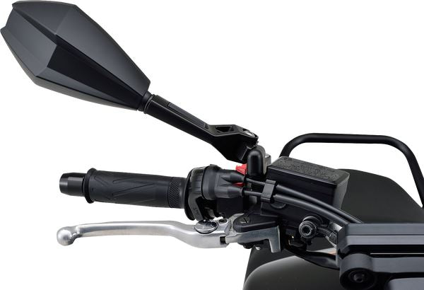 Daytona Black Side View Right/Left Stem Set ECE-Approved Aluminum ABS Mirror 80720