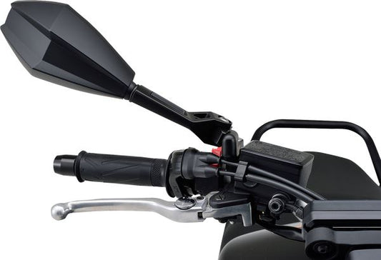Daytona Black Side View Right/Left Stem Set ECE-Approved Aluminum ABS Mirror 80720