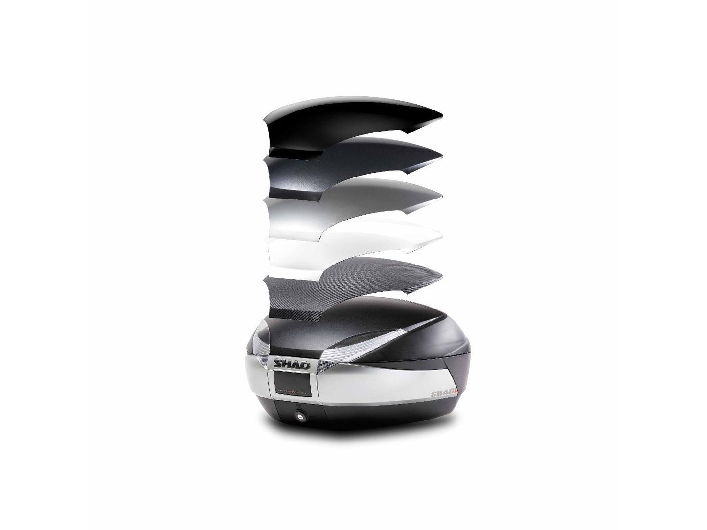 SHAD SH48 Top Box Black/Titanium D0B48400
