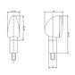 Puig Star LED Indicators - 69 x 42mm Carbon Look 9183N
