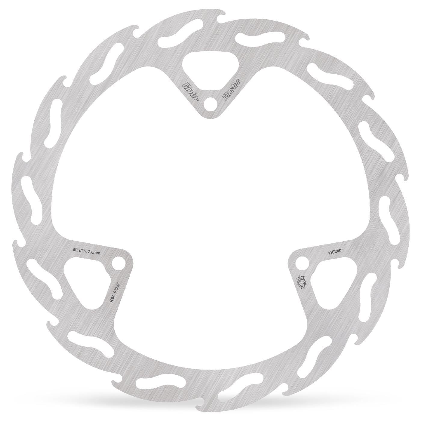 Moto-Master Flame Series Fixed Rotor For KTM SX 65 2000-2022 Silver 110240