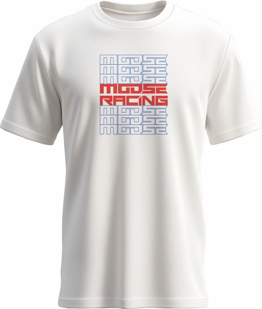 Moose Racing T-Shirt Youth Recurrence White