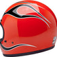 BILTWELL Gringo Flames Helmet ORG FLM 2025 Model