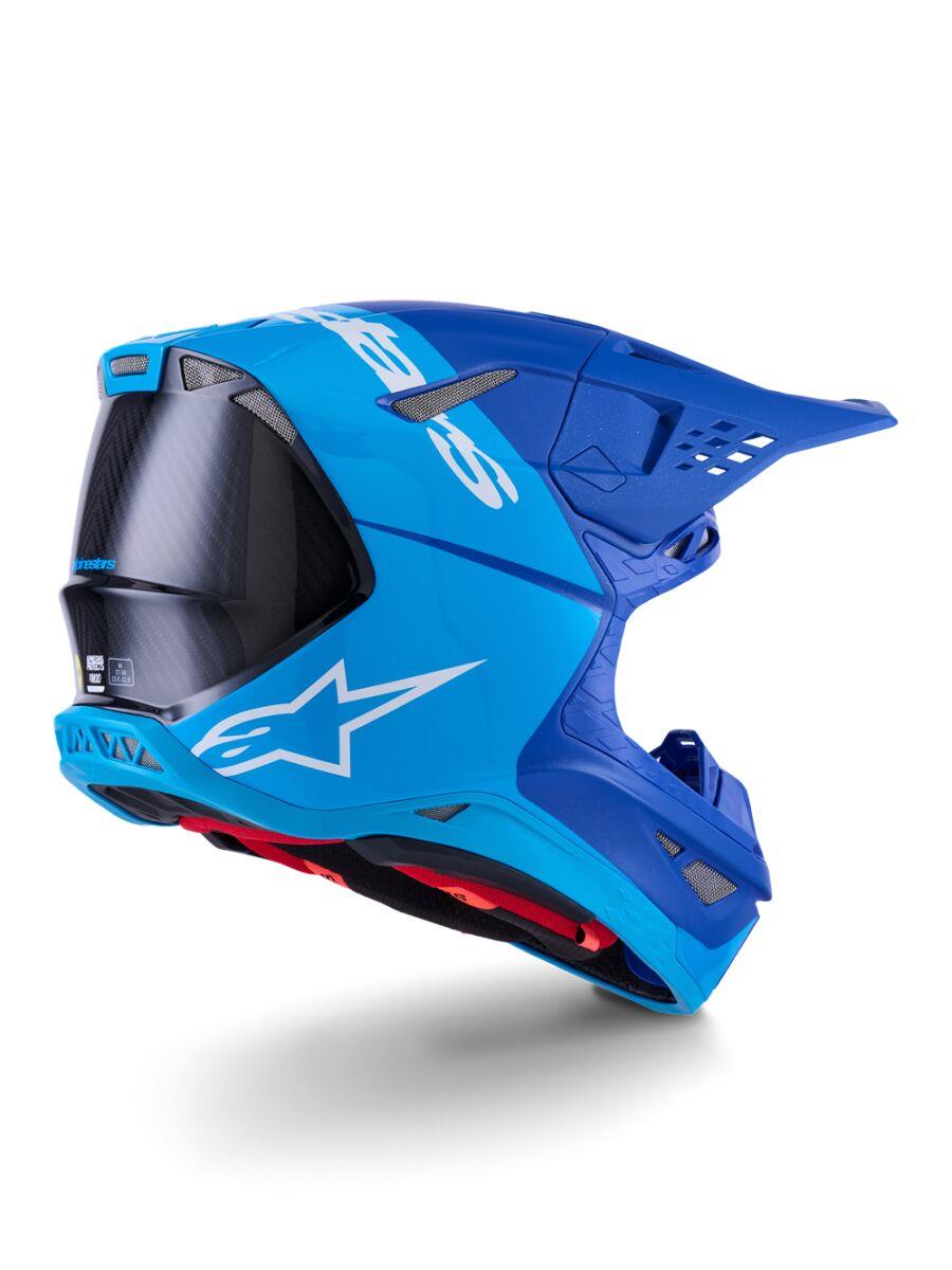 ALPINESTARS Supertech M10 Flood MIPS® Helmet BLUE/BLK-CARB 2025 Model