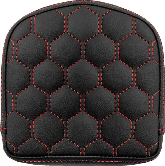Saddlemen Roadsofa Sissy Bar Pad Red Honeycomb Stitching 040849RED