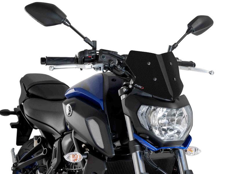 PUIG New Generation Sport Screen Carbon Look for Yamaha MT-07 18-20 9666C