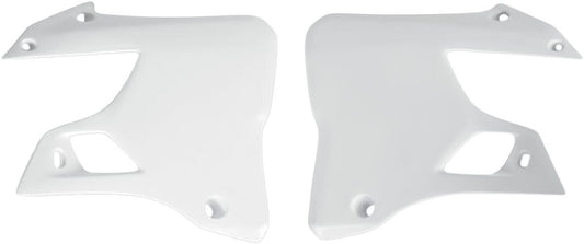 UFO RADIATOR COVERS YAMAHA YZ125/250 WHITE YA02898-046