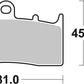 Sbs HF Street Ceramic Organic Brake Pads For BMW K 1600 B 2001-2024 778HF