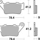 Sbs HF Street Ceramic Organic Brake Pads For Indian Scout 69 2017-2023 675H.HF
