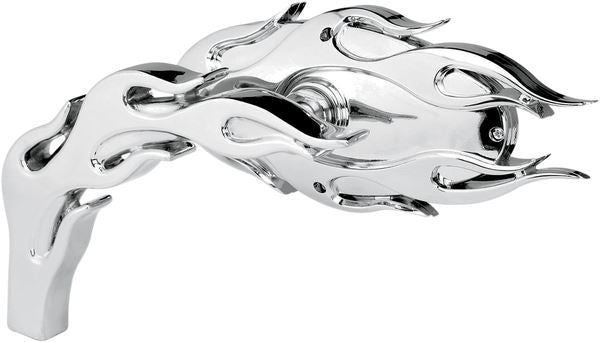 Arlen Ness Micro-Mirror Chrome Silver Screw-In Oval Right 13-071