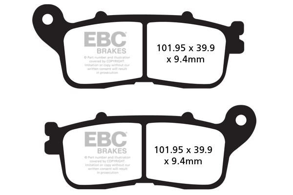Ebc FA-HH Series Sindered Brake Pads For Honda VFR 1200 X 2011-2020 FA636HH