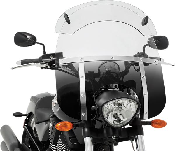 MEMPHIS SHADES Hot Wing Windshield Wind Deflector Gray MEM5805