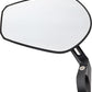 Daytona Bar End Mirror Black Aluminum Short Stem Fits ø 30mm 2 Spacers 80799