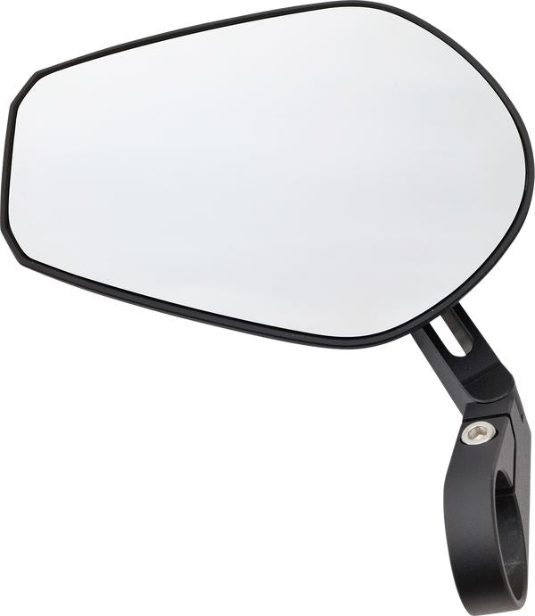 Daytona Bar End Mirror Black Aluminum Short Stem Fits ø 30mm 2 Spacers 80799