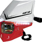 UFO STEALTH HEADLIGHT (12V/35W & LED) DUAL COLOR WHITE/CRF-RED PF01715W070
