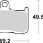 Sbs DC Racing Dual Carbon Brake Pads For Kawasaki ZX-9 R 2002-2003 Carbon 782DC