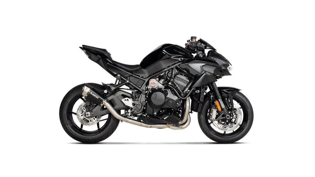 Akrapovic Slip-On Line Muffler TI Black For Kawasaki Z H2 1000 20-24 S-K10SO29-ASZTBL