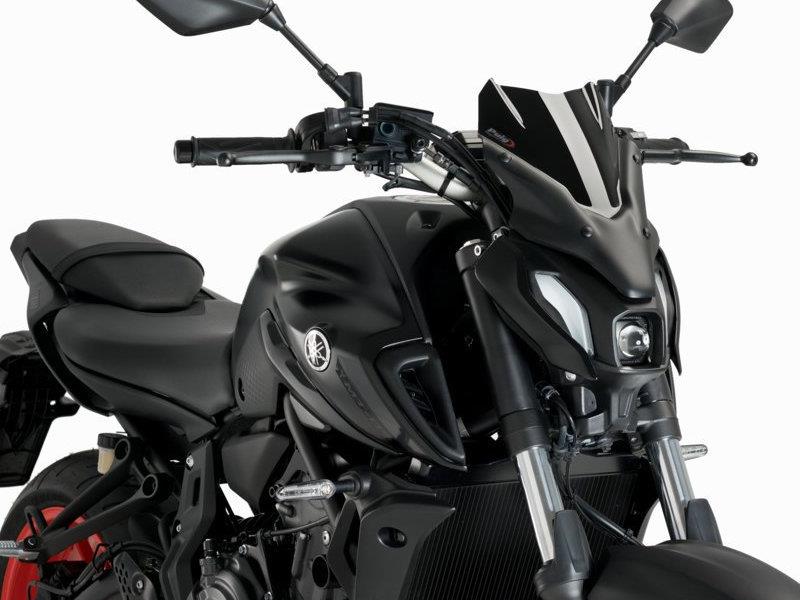 PUIG New Generation Sport Screen Black for Yamaha MT-07/MT-07 Pure 21-24 20618N