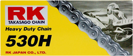 RK Motorcycle Drive Chain 530H 112L NONSEAL Natural 530H112CL