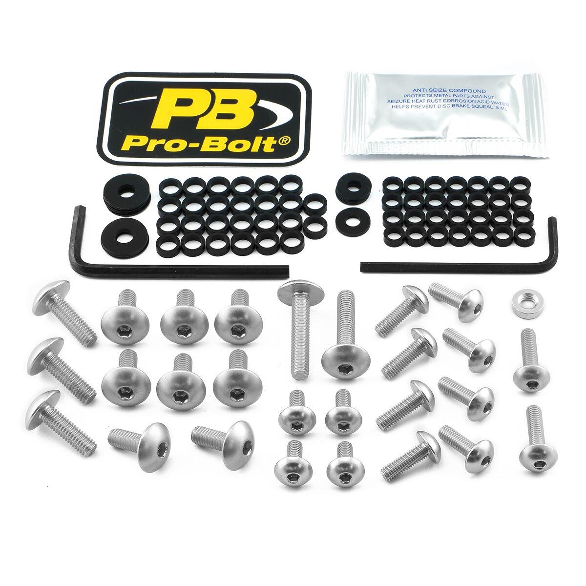 Pro Bolt Aluminium Fairing Bolt Kit For Kawasaki EX 400 1986-2022 FKA057S